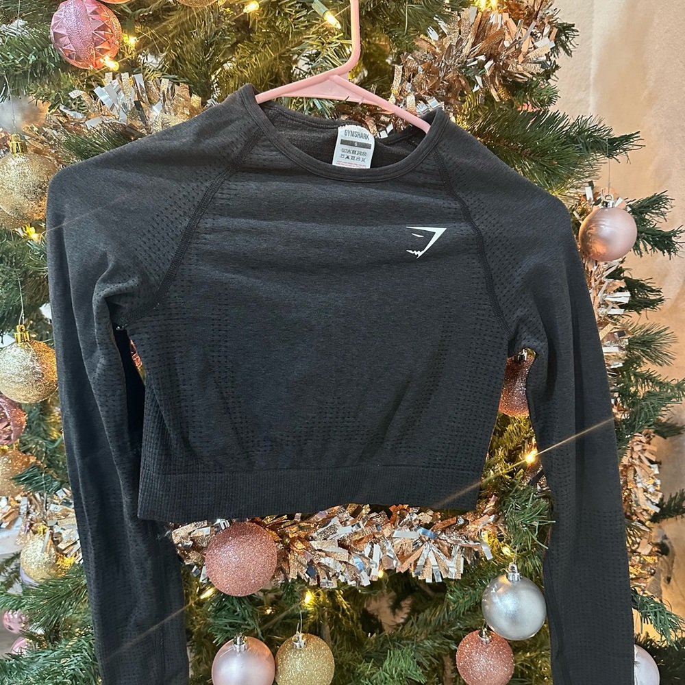 GYMSHARK VITAL SEAMLESS 2.0 LONG SLEEVE CROP TOP
